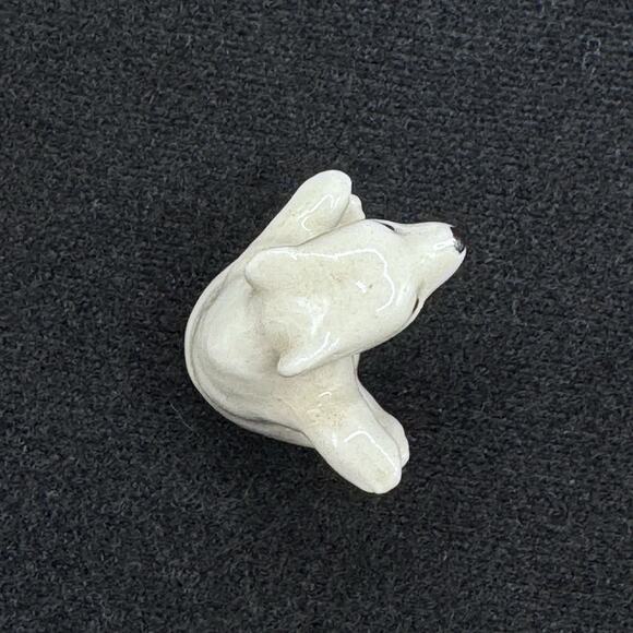 Hagen Renaker Mini Tiny White Polar Bear Cub Sitting Figurine - Picture 6 of 11